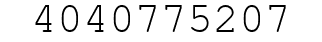 Number 4040775207.