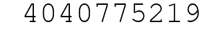 Number 4040775219.