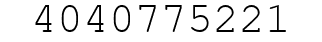Number 4040775221.