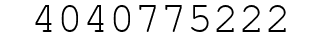 Number 4040775222.