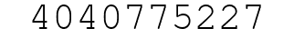 Number 4040775227.