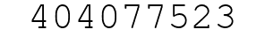 Number 404077523.