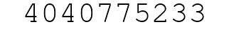 Number 4040775233.