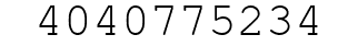 Number 4040775234.