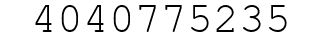 Number 4040775235.