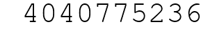 Number 4040775236.