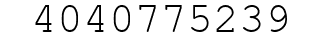 Number 4040775239.