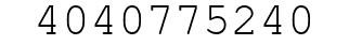 Number 4040775240.