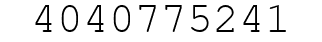 Number 4040775241.