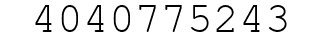 Number 4040775243.