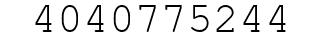 Number 4040775244.