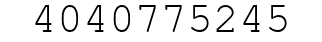 Number 4040775245.