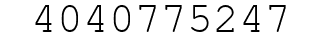 Number 4040775247.