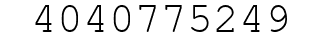 Number 4040775249.