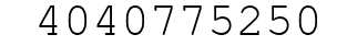 Number 4040775250.