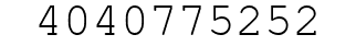 Number 4040775252.