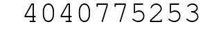 Number 4040775253.
