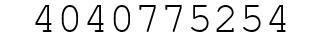 Number 4040775254.
