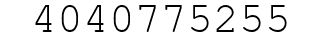 Number 4040775255.