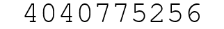 Number 4040775256.