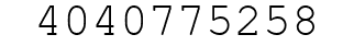 Number 4040775258.