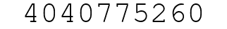 Number 4040775260.