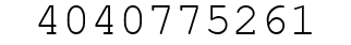 Number 4040775261.