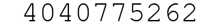 Number 4040775262.