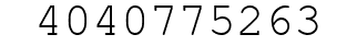 Number 4040775263.