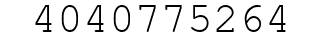 Number 4040775264.