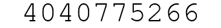 Number 4040775266.