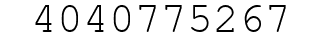 Number 4040775267.