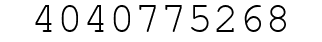 Number 4040775268.