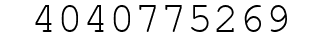 Number 4040775269.
