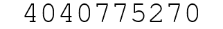 Number 4040775270.