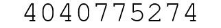 Number 4040775274.