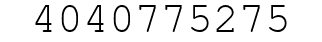 Number 4040775275.