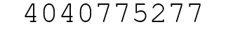 Number 4040775277.