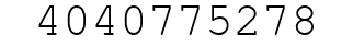 Number 4040775278.
