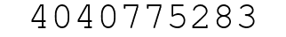 Number 4040775283.