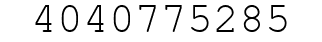 Number 4040775285.