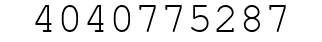 Number 4040775287.