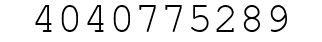 Number 4040775289.
