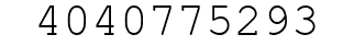 Number 4040775293.