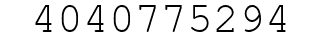 Number 4040775294.