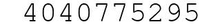 Number 4040775295.