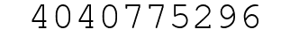 Number 4040775296.