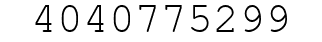 Number 4040775299.