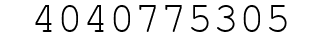 Number 4040775305.