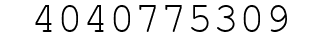 Number 4040775309.